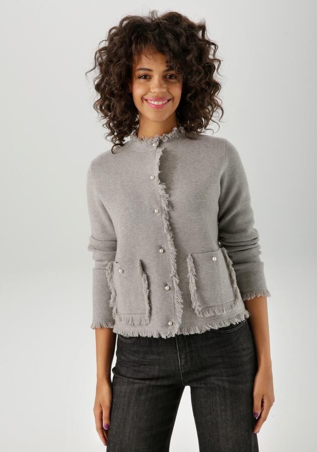 Aniston CASUAL Vest uitvoerig met franjes versierd nieuwe collectie - Foto 8