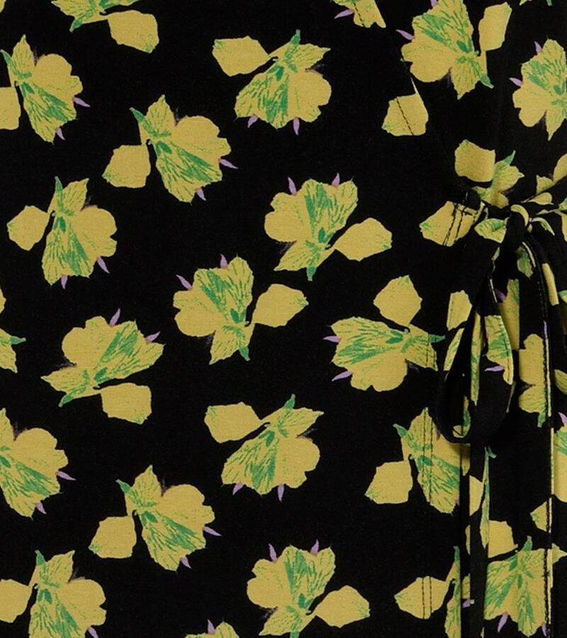 Aniston CASUAL Wikkeljurk met kunstzinnige bloemen bedrukt