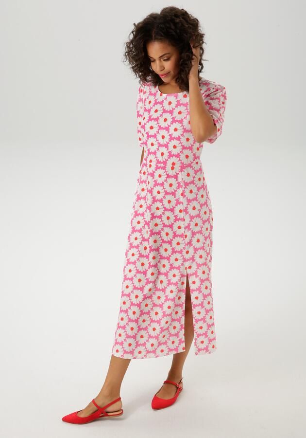 Aniston CASUAL Zomerjurk allover bedrukt met bloemen - Foto 8