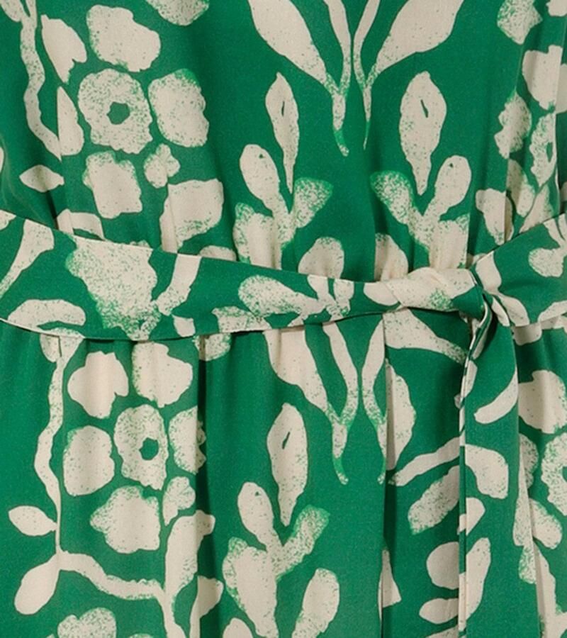 Aniston CASUAL Zomerjurk met extravagante bloemenprint elk stuk is uniek (Met afneembare bindband)