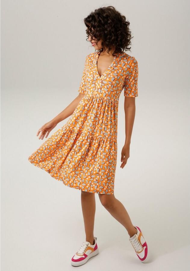 Aniston CASUAL Zomerjurk met extravagante grafische print - Foto 2
