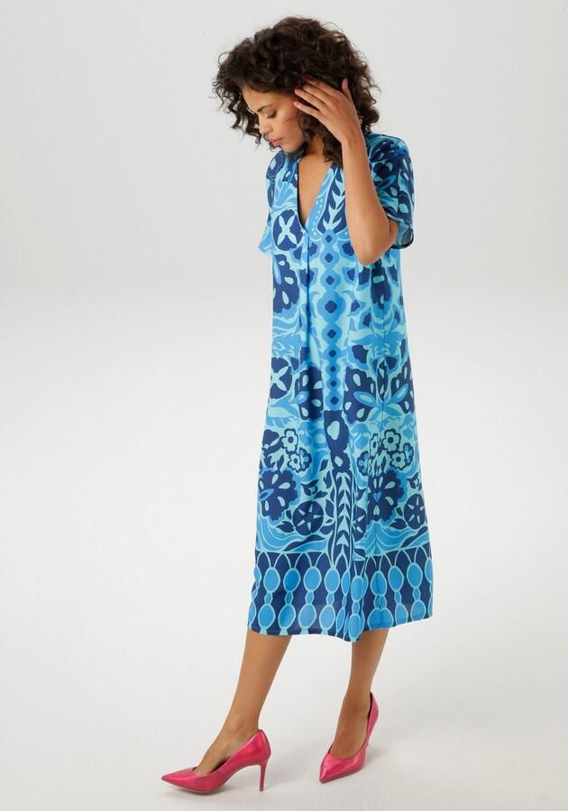 Aniston CASUAL Zomerjurk met extravagante grafische print - Foto 3