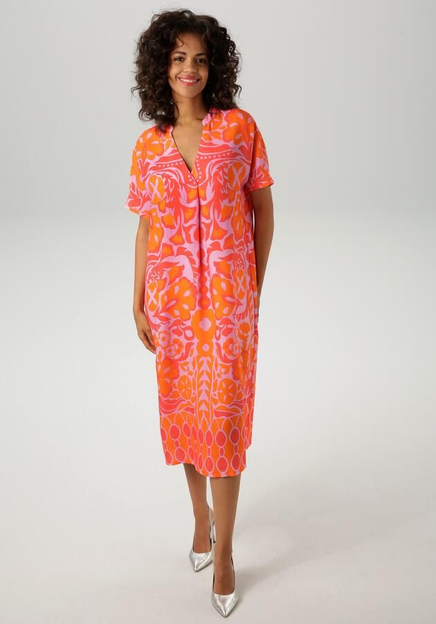 Aniston CASUAL Zomerjurk met extravagante grafische print - Foto 8