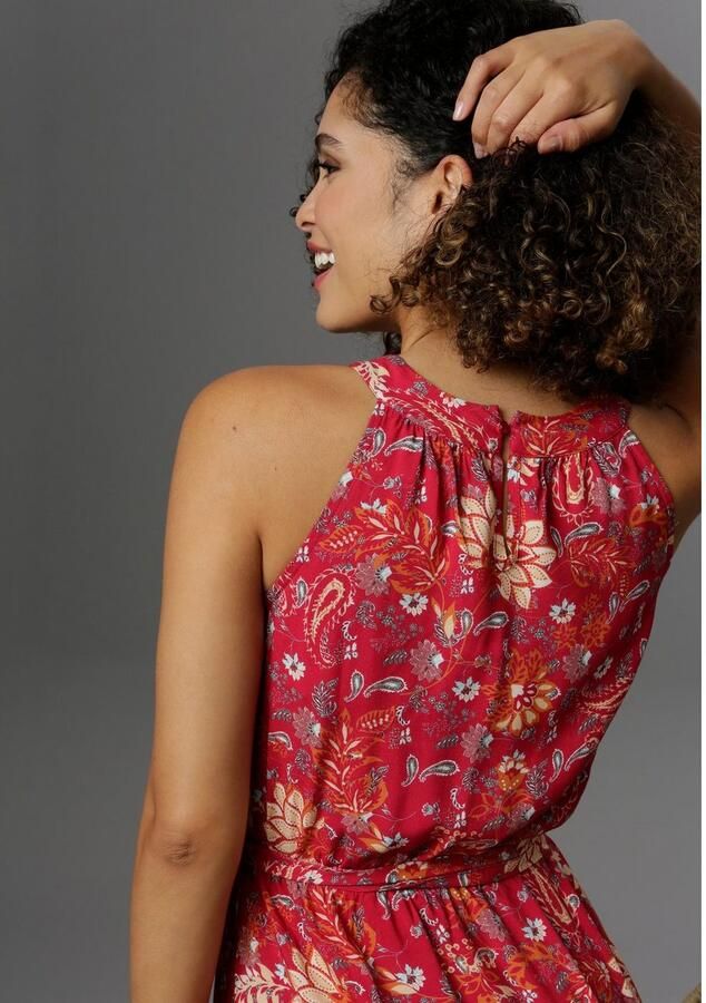 Aniston CASUAL Zomerjurk met fantasievolle bloe print