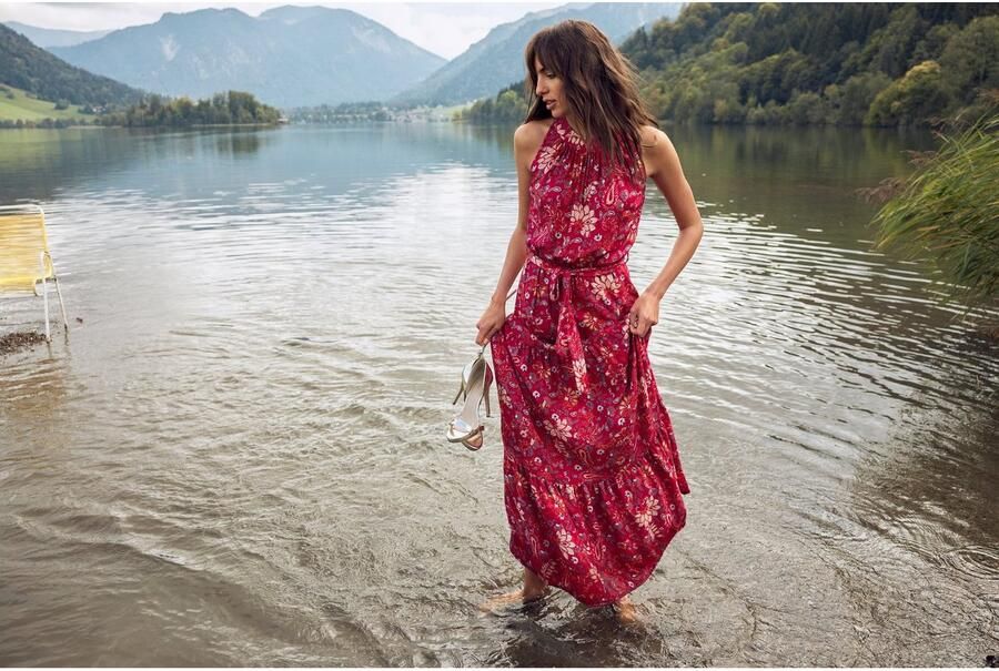 Aniston CASUAL Zomerjurk met fantasievolle bloe print - Foto 5