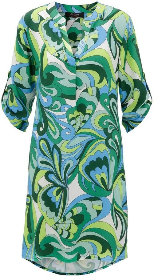 Aniston CASUAL Zomerjurk met harmonieuze kleuren grafische print - Foto 5