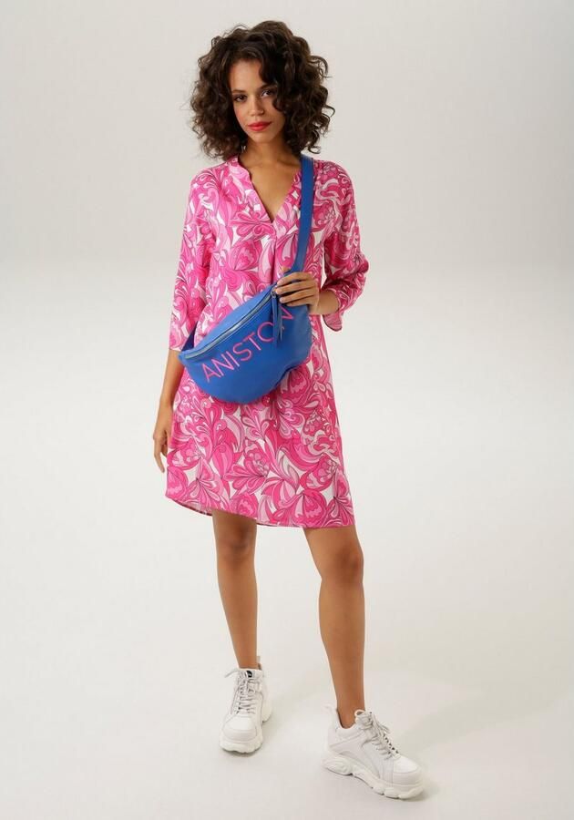 Aniston CASUAL Zomerjurk met harmonieuze kleuren grafische print - Foto 2