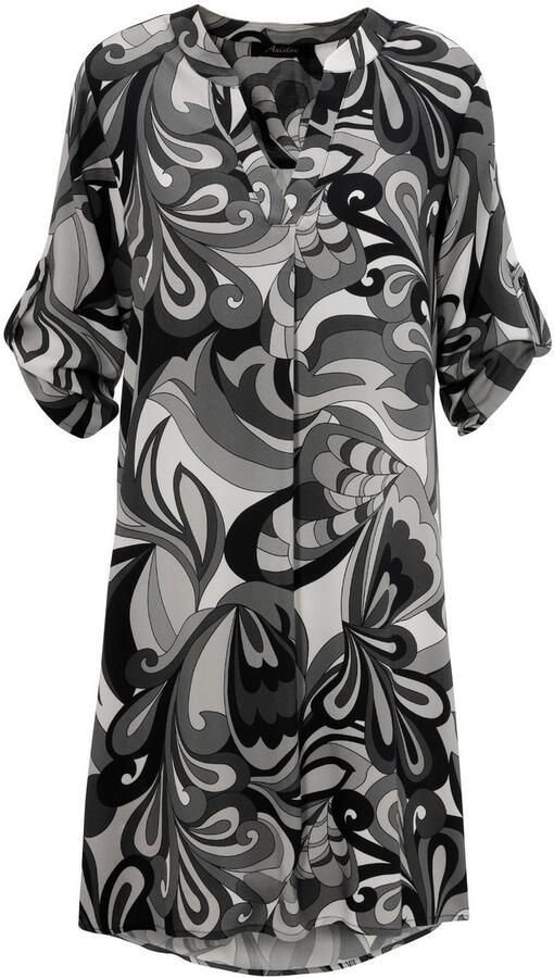 Aniston CASUAL Zomerjurk met harmonieuze kleuren grafische print - Foto 6