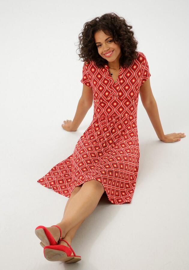 Aniston CASUAL Zomerjurk met kleurharmonieuze retro-print - Foto 5