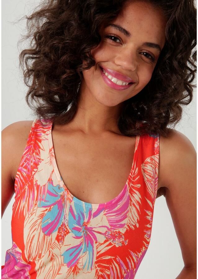 Aniston CASUAL Zomerjurk met kleurrijke bloemenprint elk stuk een uniek exemplaar - Foto 2