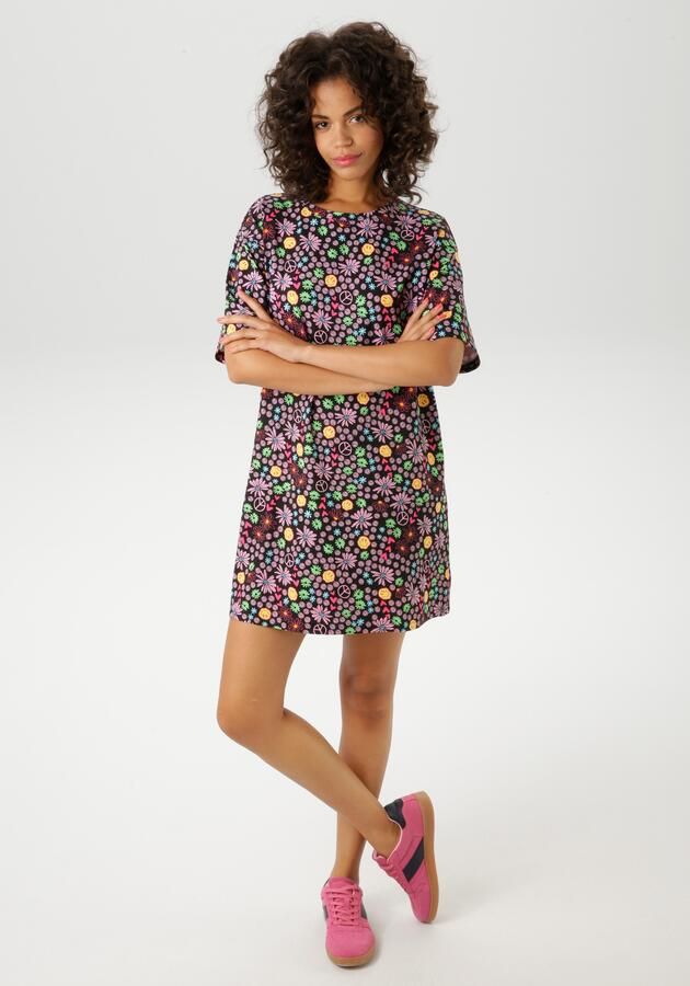 Aniston CASUAL Zomerjurk met kleurrijke extravagante print - Foto 7