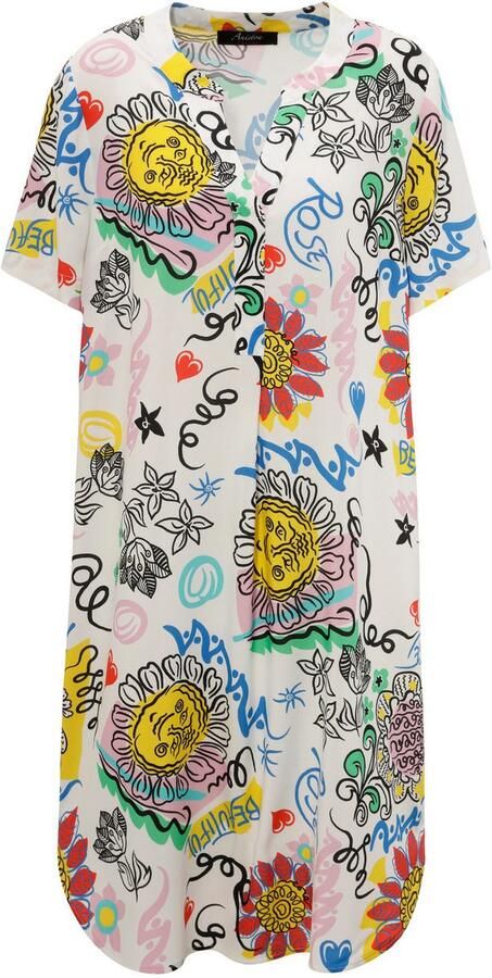 Aniston CASUAL Zomerjurk met kleurrijke kunstzinnige print - Foto 6