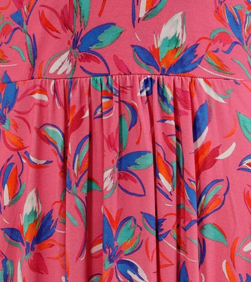 Aniston CASUAL Zomerjurk met kunstzinnige bloemen en bladeren bedrukt