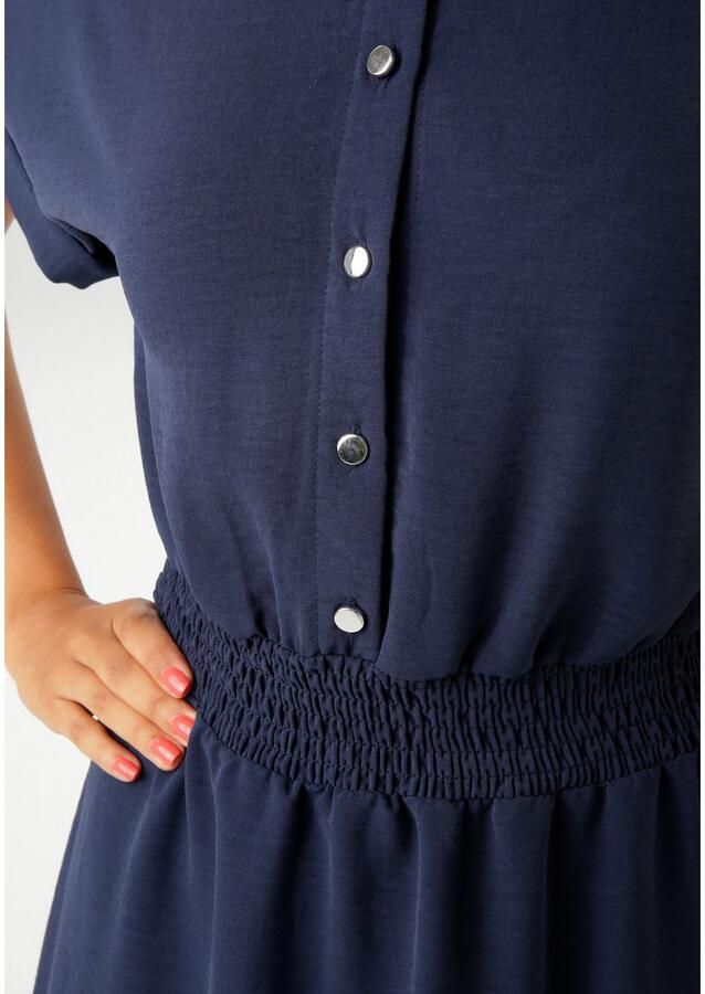 Aniston CASUAL Zomerjurk met rimpelband in de taille - Foto 3