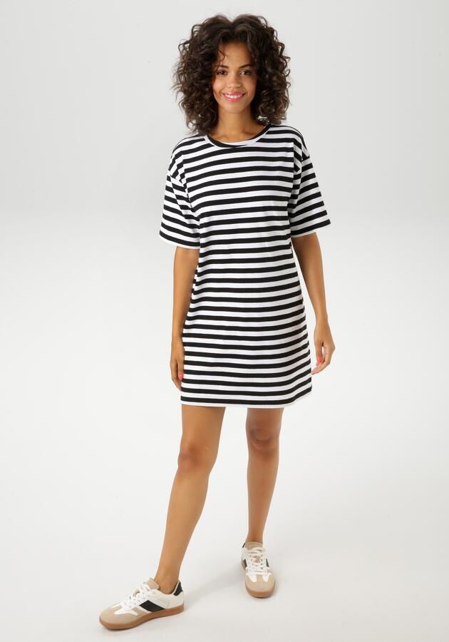 Aniston CASUAL Zomerjurk met streepdessin - Foto 6