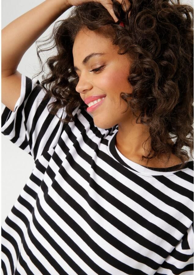 Aniston CASUAL Zomerjurk met streepdessin - Foto 2