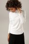 Aniston CASUAL Colshirt in zwart met bonte print of 4 trendy effen kleuren - Thumbnail 1