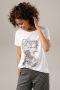 Aniston CASUAL Shirtblouse met glinstersteentjes gegarneerde frontprint - Thumbnail 1