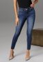 Aniston CASUAL Skinny fit jeans regular waist met gerafelde voetzoom - Thumbnail 1