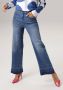 Aniston CASUAL Straight jeans met een trendy wassing op de licht gerafelde zoom - Thumbnail 1