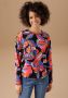 Aniston CASUAL Sweatshirt bedrukt met kleurrijke grafische bloemen - Thumbnail 1