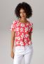 Aniston CASUAL T-shirt all-over bedrukt met kleurrijke bloemen - Thumbnail 1