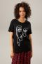 Aniston CASUAL T-shirt met artistiek hoofd van koord en borduurwerk - Thumbnail 1