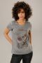 Aniston CASUAL T-shirt met glinstersteentjes gegarneerde frontprint - Thumbnail 1