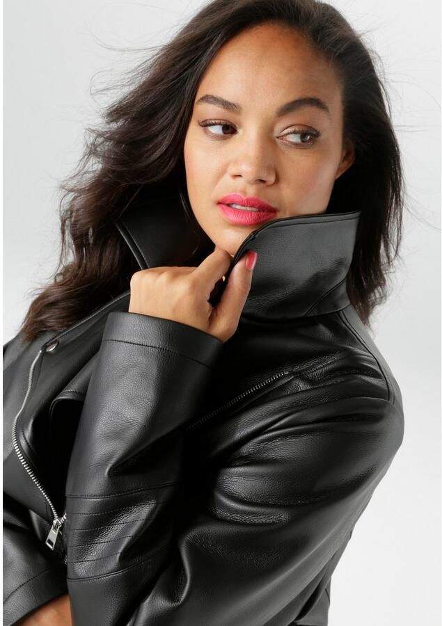 Aniston PLUS Bikerjack in biker-look nieuwe collectie - Foto 3