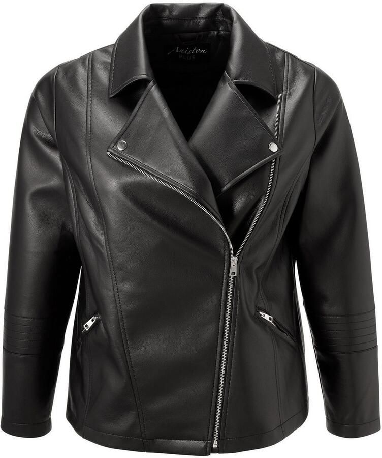 Aniston PLUS Bikerjack in biker-look nieuwe collectie - Foto 2