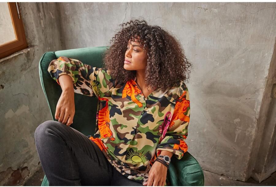 Aniston PLUS Skinny fit jeans regular taille in subtiele used-wassing nieuwe kollectie - Foto 6