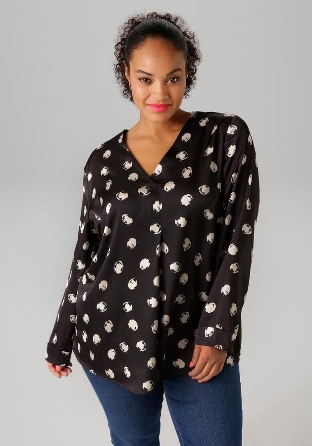 Aniston PLUS Blouse zonder sluiting met v-hals - Foto 6