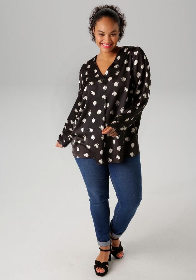 Aniston PLUS Blouse zonder sluiting met v-hals - Foto 4