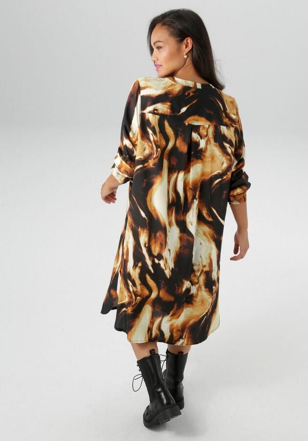 Aniston PLUS Blousejurk in kleurrijke grootschalige print nieuwe collectie - Foto 4