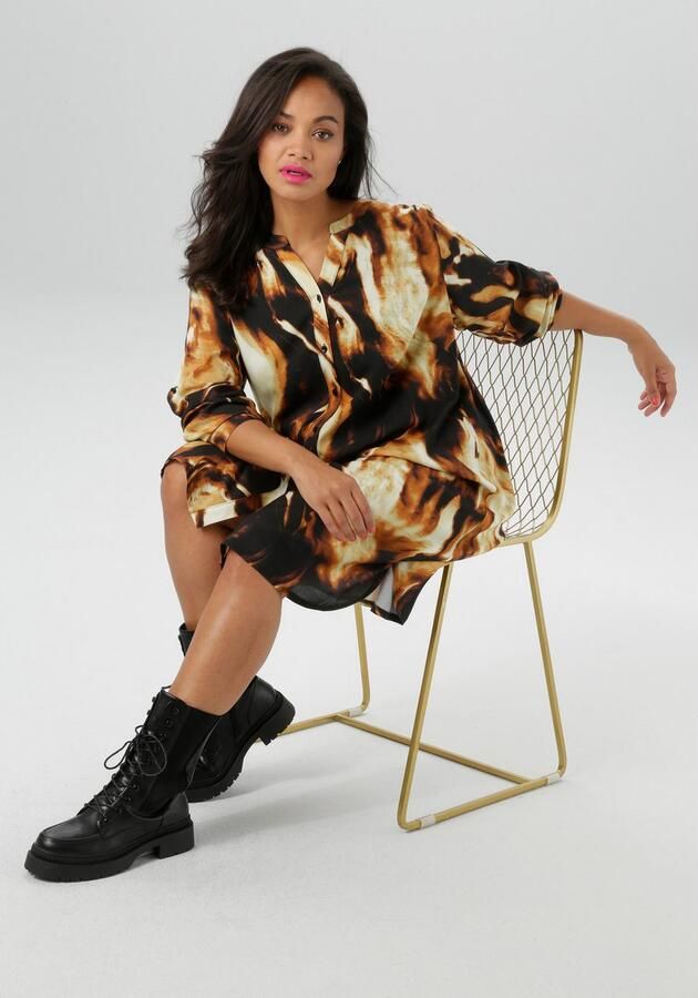 Aniston PLUS Blousejurk in kleurrijke grootschalige print nieuwe collectie - Foto 5