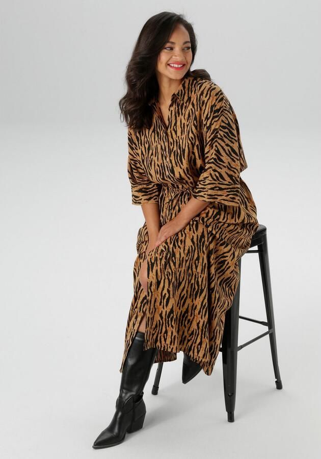 Aniston PLUS Blousejurk in tijgermotief nieuwe collectie - Foto 5