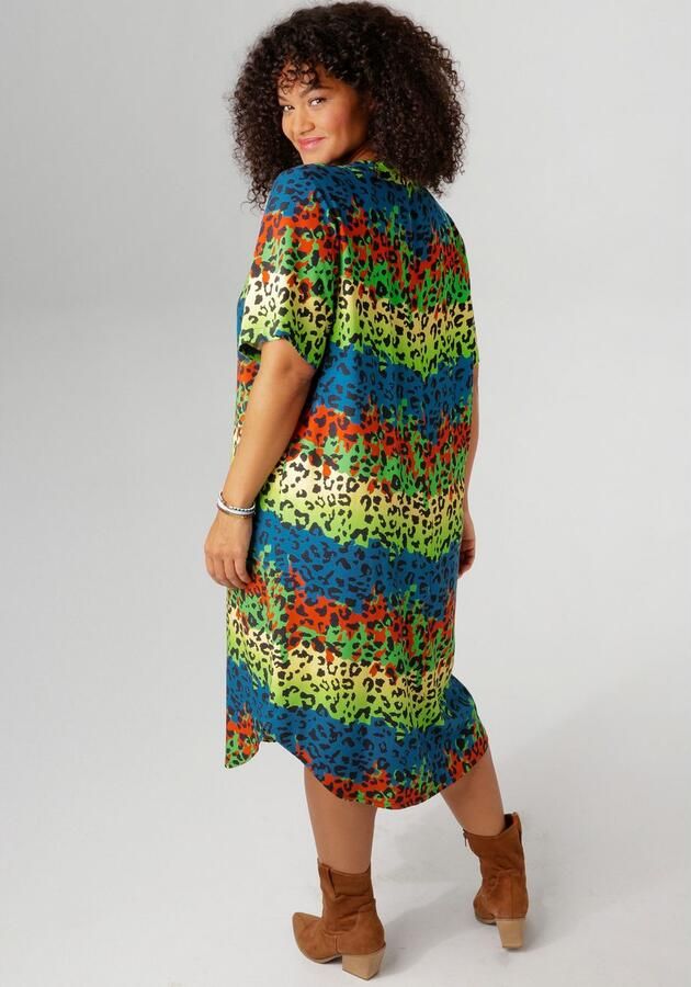 Aniston PLUS Blousejurk met kleurige dierenprint - Foto 4