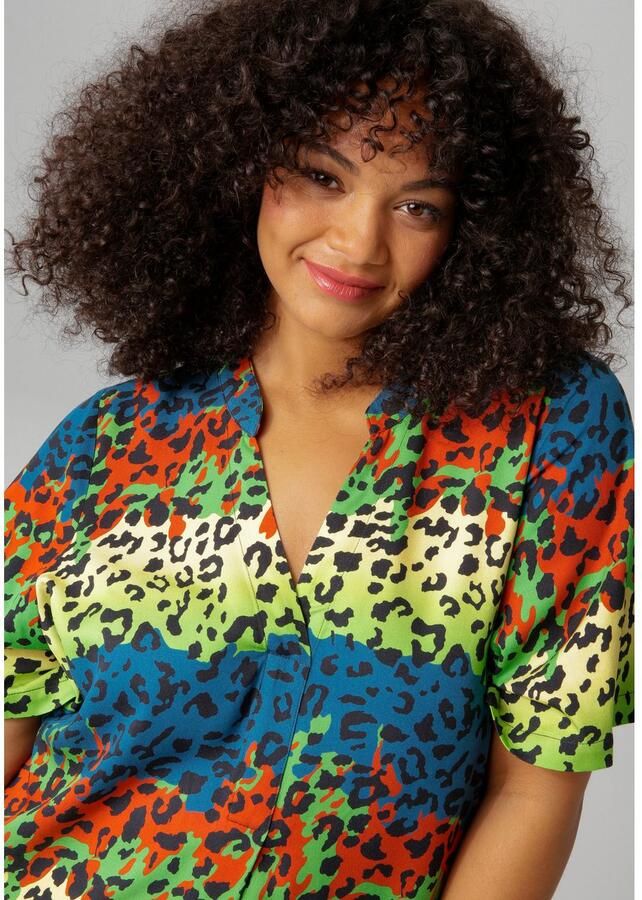 Aniston PLUS Blousejurk met kleurige dierenprint - Foto 2