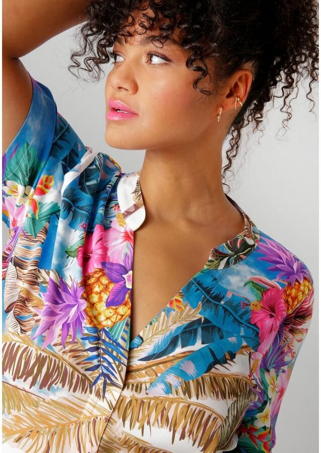 Aniston PLUS Blousejurk met kleurrijke grootvlak palmprint - Foto 2