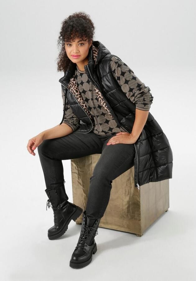 Aniston PLUS Bodywarmer met actuele animal voering nieuwe collectie - Foto 5