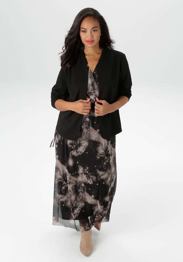 Aniston PLUS Boleroblazer korte sluitingloze dames-bolero nieuwe collectie - Foto 10