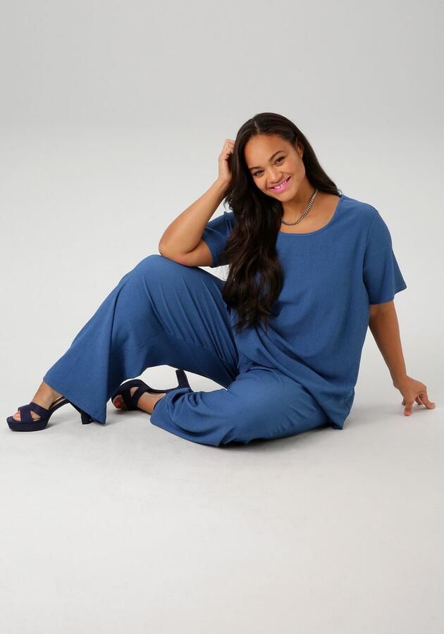 Aniston PLUS Comfortbroek in effen of gestreept jij hebt de keuze - Foto 3