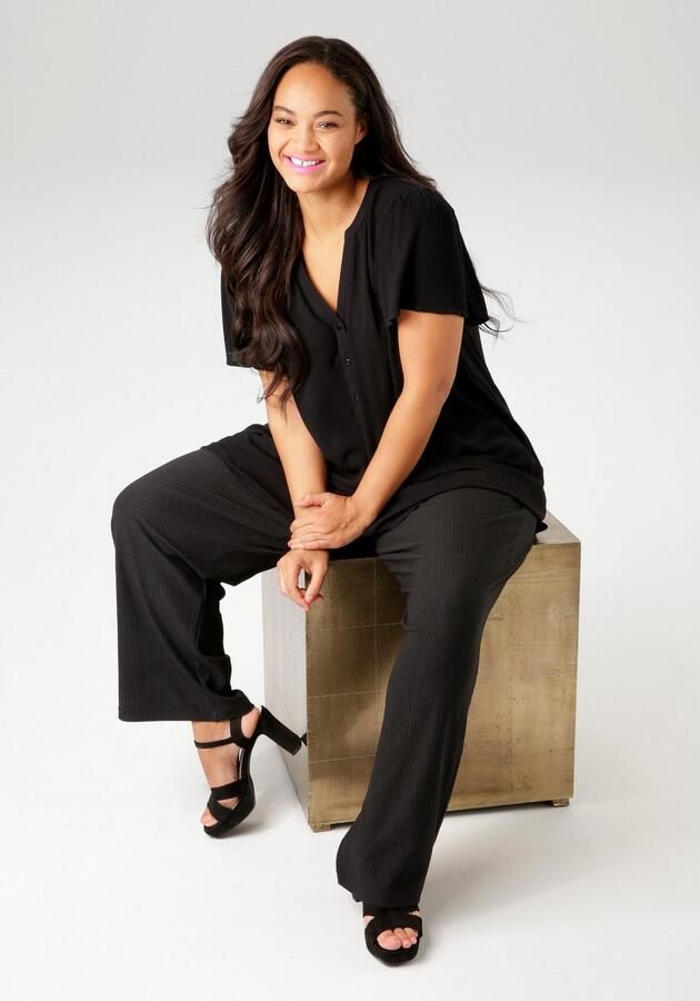 Aniston PLUS Comfortbroek in effen of gestreept jij hebt de keuze - Foto 5