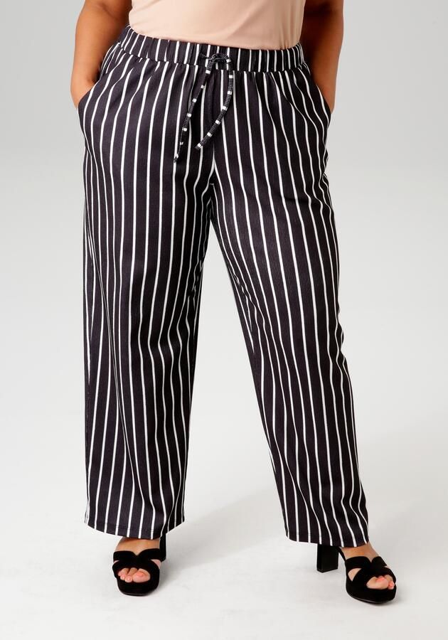 Aniston PLUS Comfortbroek in effen of gestreept jij hebt de keuze - Foto 3