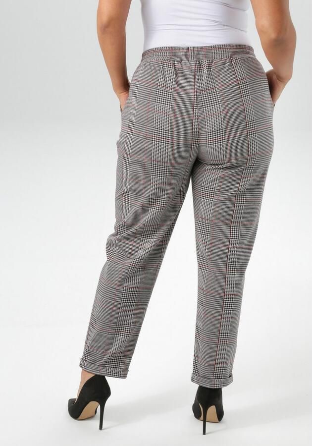 Aniston PLUS Comfortbroek in trendy ruitdessin nieuwe collectie - Foto 4