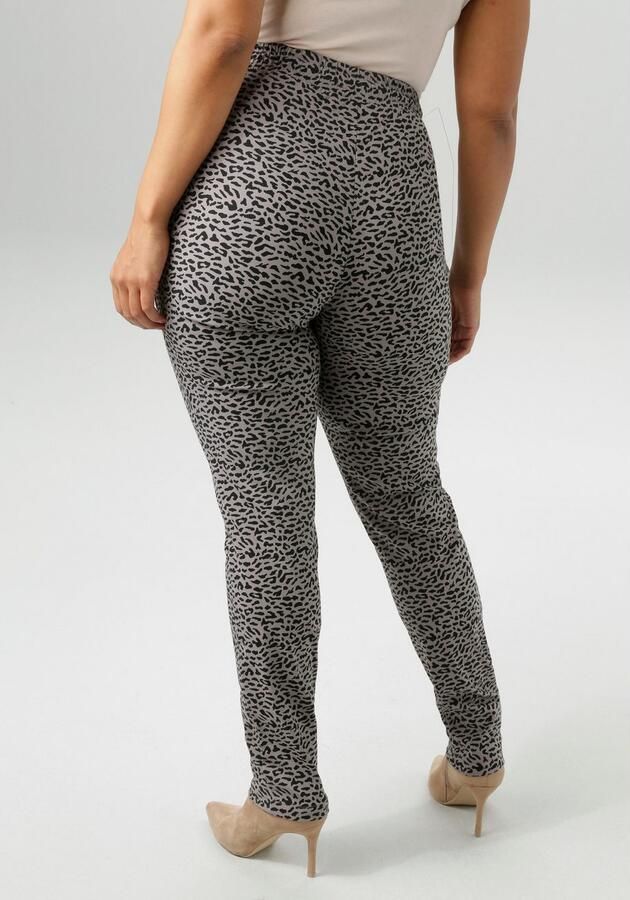 Aniston PLUS Comfortbroek met trendy animal-print nieuwe collectie - Foto 4