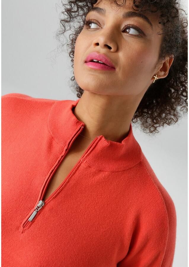 Aniston PLUS Gebreide jurk met staande kraag en ritssluiting nieuwe collectie - Foto 2