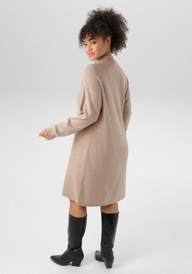 Aniston PLUS Gebreide jurk met staande kraag en ritssluiting nieuwe collectie - Foto 4