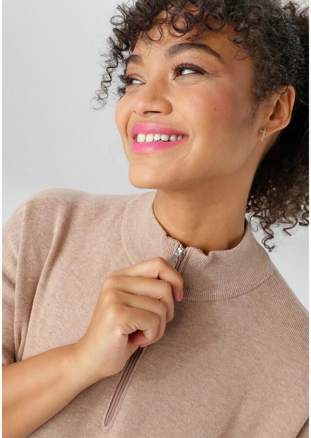 Aniston PLUS Gebreide jurk met staande kraag en ritssluiting nieuwe collectie - Foto 2