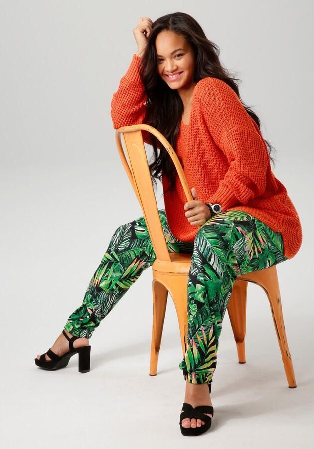 Aniston PLUS Gebreide trui in subtiele ajour-breipatroon - Foto 6